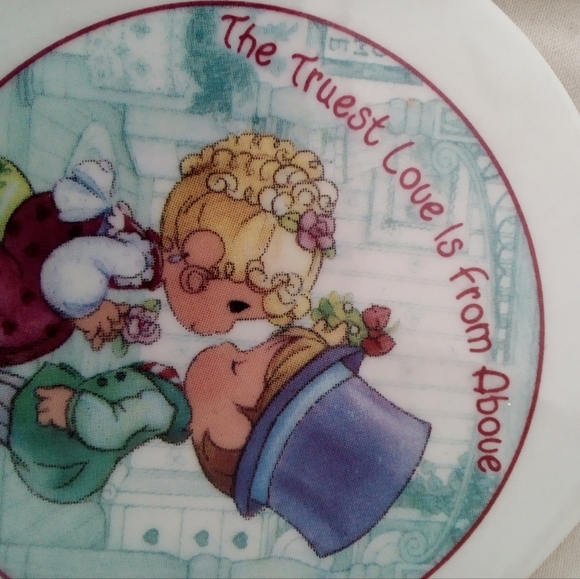 2001 PMI Double Sided Ceramic Ornament/ Vintage 1998 Christmas Around the World - Picture 7 of 7